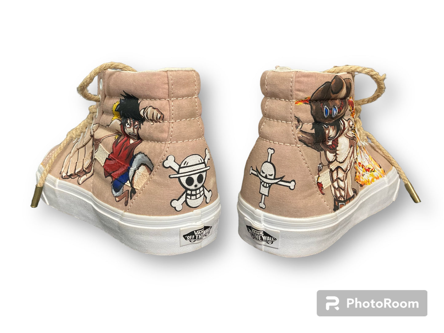 One Piece Luffy & Ace custom SK8 High