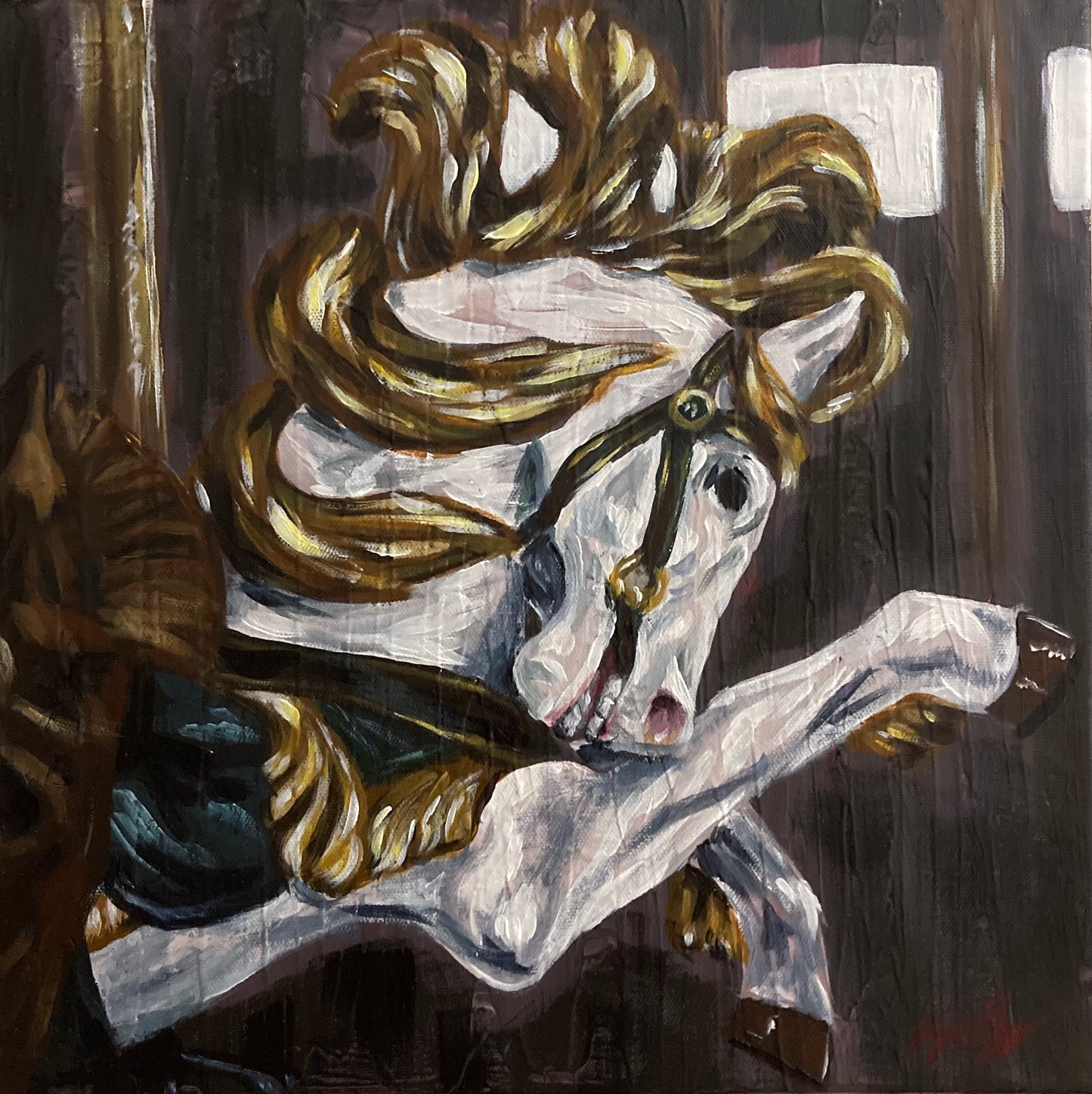 Coolidge Park Carousel White Horse