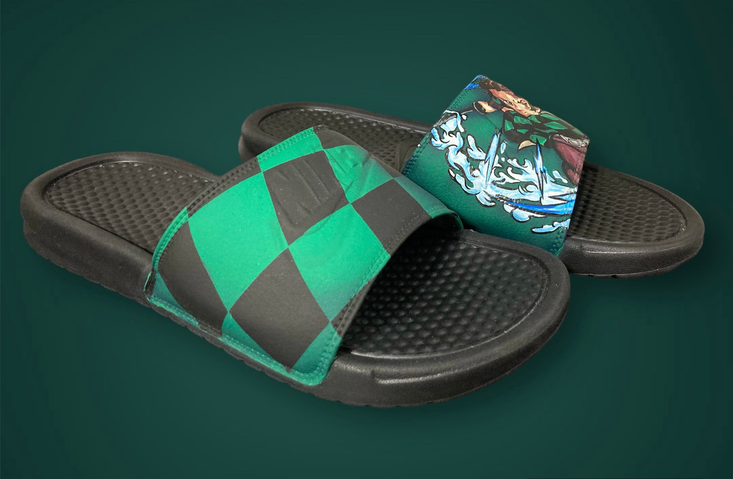 Demon Slayer Tanjiro Nike Slides