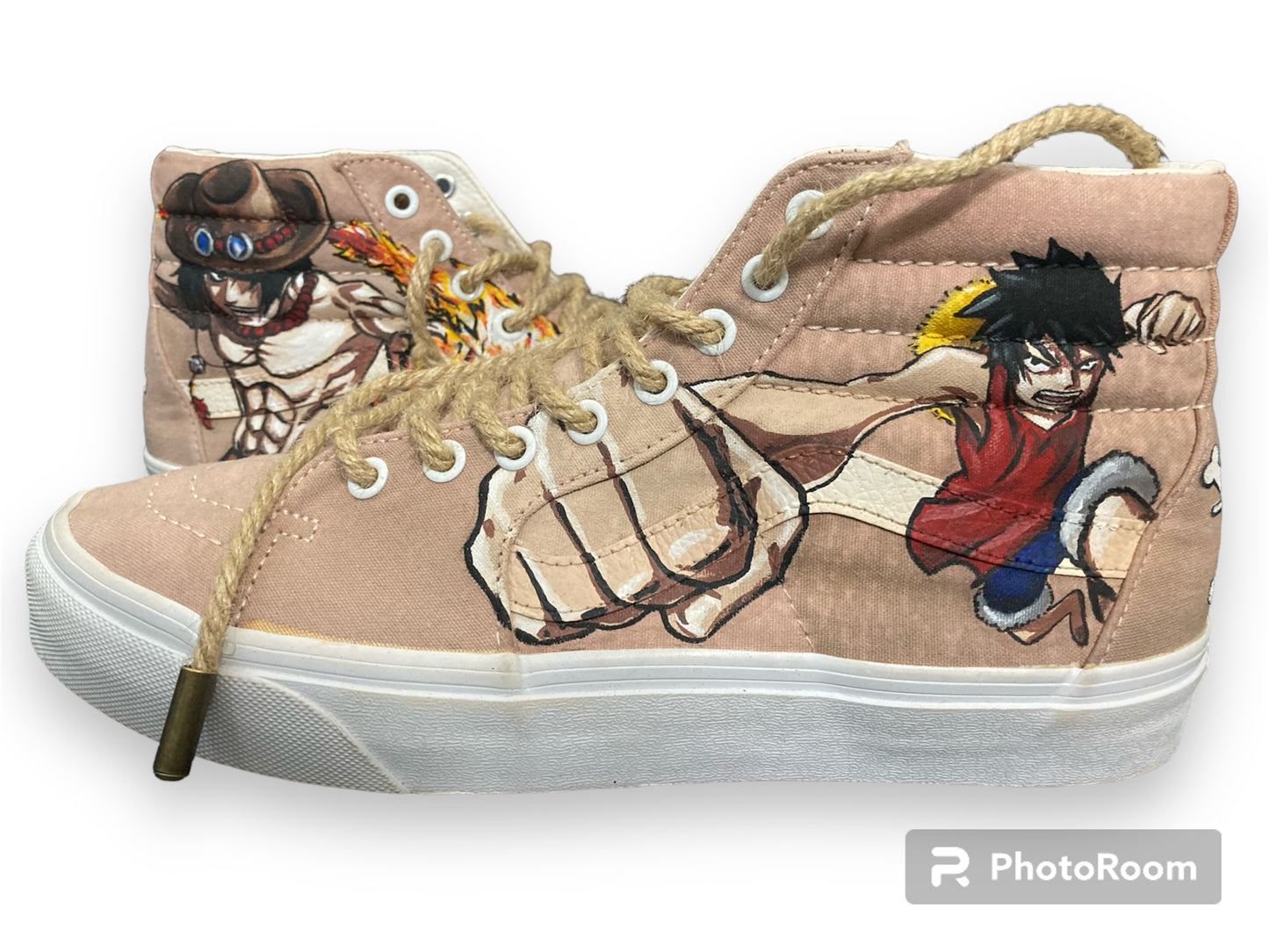 One Piece Luffy & Ace custom SK8 High