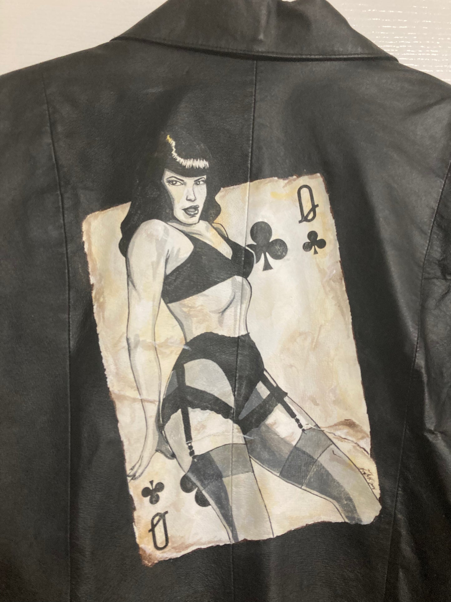 Queen of Clubs leather jacket