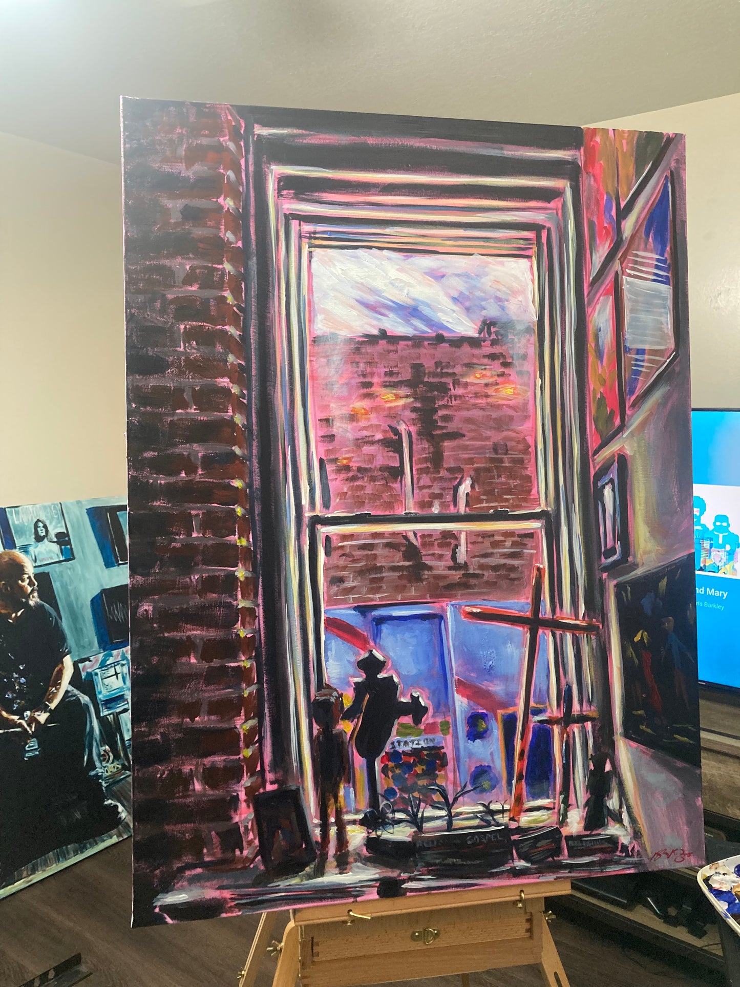 Chalk Alley Through Winder Binder Window