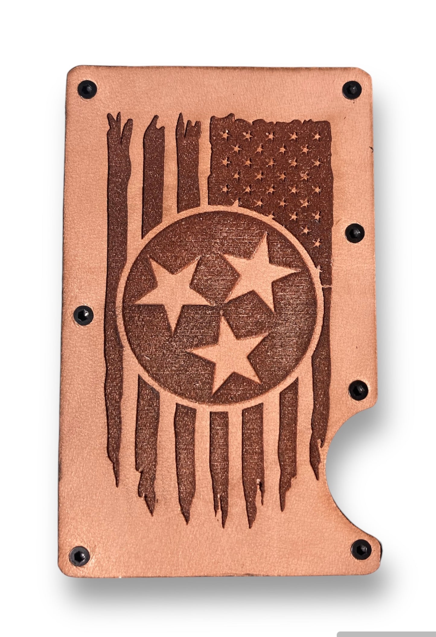 Ridge wallet leather cover