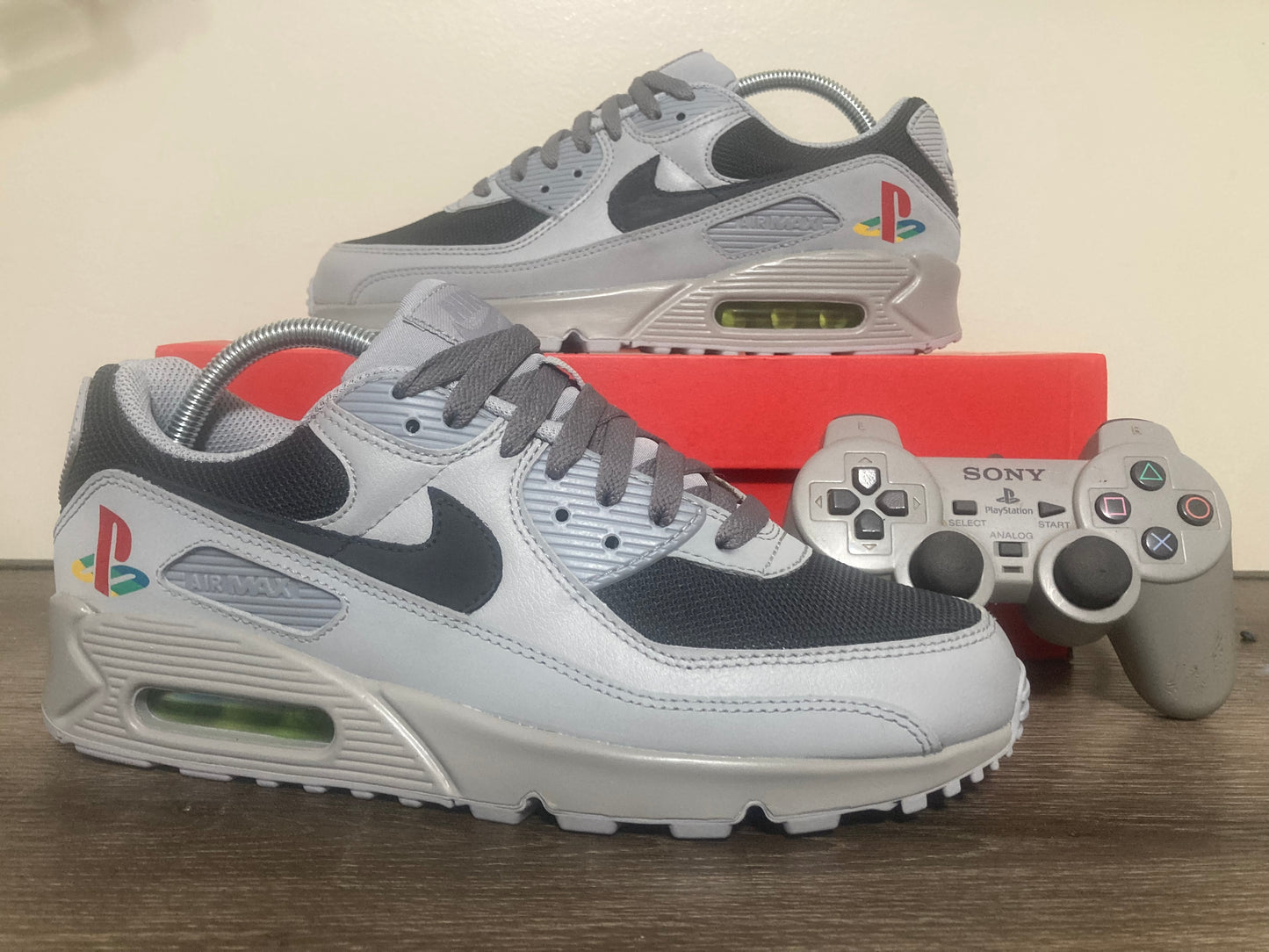 Custom PlayStation Air Max 90s – Art By Young Kris