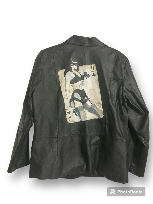 Queen of Clubs leather jacket