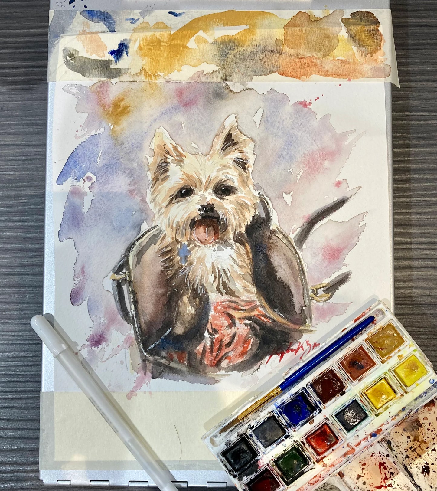 Pet portrait deposit