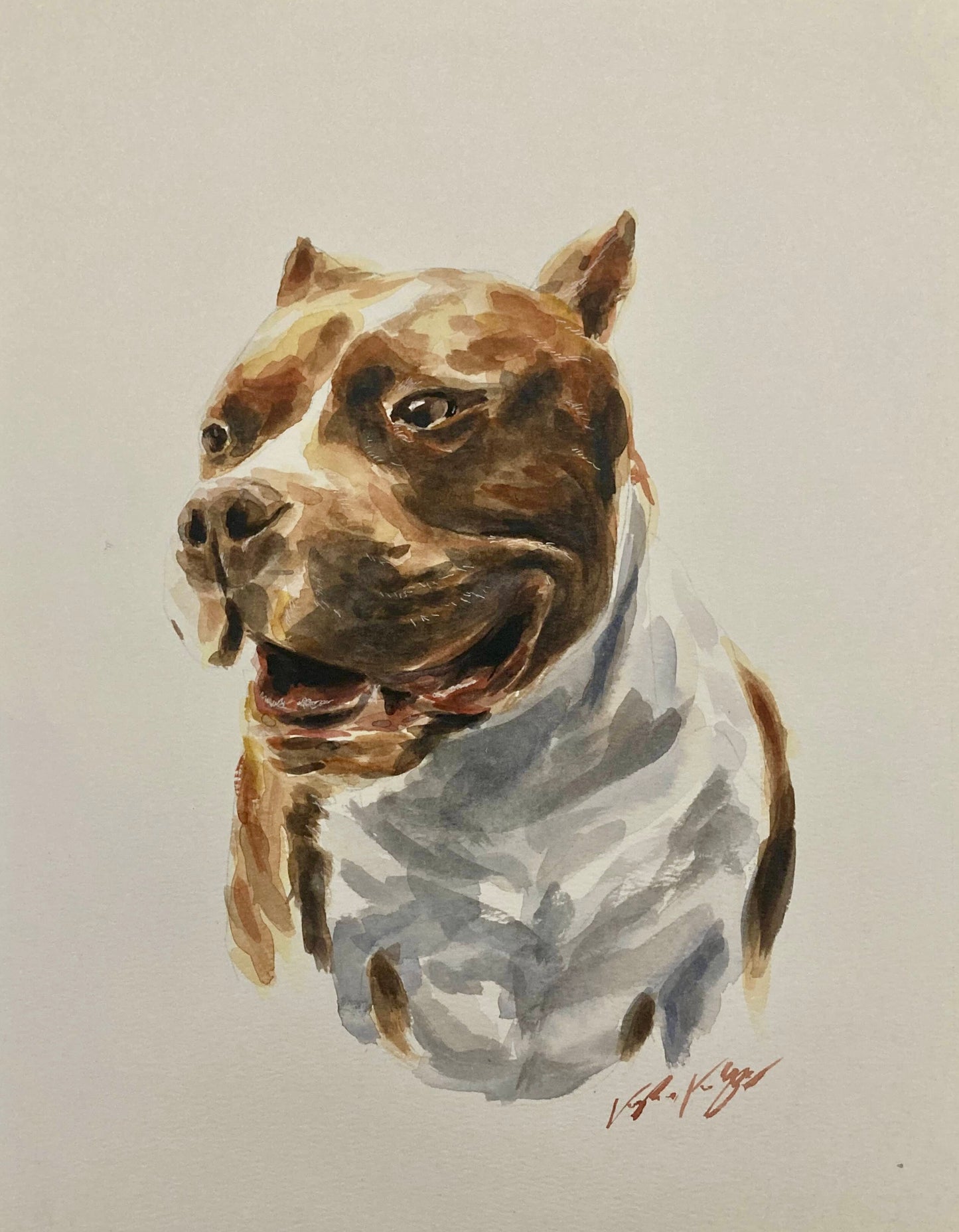 Pet portrait deposit